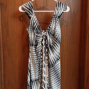 Sexy London Times Womens Sleeveless Sheath Dress Size 8 Black & Neutral Color